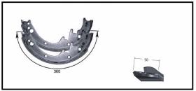 RECAMBIO FRENO INDUSTRIAL ZF01199 - KIT ZAPATA DE FRENO 2 PIEZAS