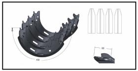 RECAMBIO FRENO INDUSTRIAL ZF01207 - KIT FRENO 4 PIEZAS