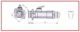 RECAMBIO FRENO INDUSTRIAL 02306 - BOMBA MINISERVO 12X1,5 Ø27/20"