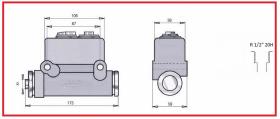 RECAMBIO FRENO INDUSTRIAL 02314 - BOMBA FRENO HYSTER 1/2 20H  Ø 31,75