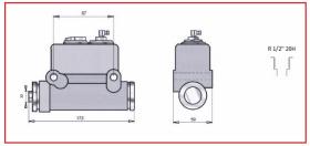 RECAMBIO FRENO INDUSTRIAL 02333 - BOMBA FRENO 1/2 20H Ø31,75