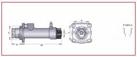 RECAMBIO FRENO INDUSTRIAL 02343 - BOMBA MINISERVO 14X1,5 Ø25,4-44,45