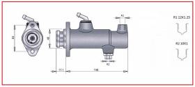 RECAMBIO FRENO INDUSTRIAL 02359 - BOMBA MINISERVO 12X1,25 10X1 Ø31,75