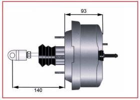 RECAMBIO FRENO INDUSTRIAL 02377 - SERVOFRENO  MISUBISHI