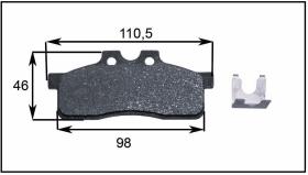 RECAMBIO FRENO INDUSTRIAL 03047 - PASTILLA DE FRENO  CATERPILLAR CNH GROVE CARRARO DULEVO DANA