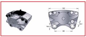 RECAMBIO FRENO INDUSTRIAL 03220 - PINZA DE FRENO BENATI Ø 60 DCHA