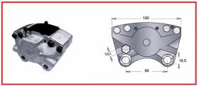 RECAMBIO FRENO INDUSTRIAL 03221 - PINZA DE FRENO BENATI Ø 60 IZDA