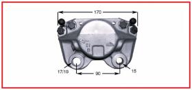 RECAMBIO FRENO INDUSTRIAL 03244 - PINZA DE FRENO IZDA