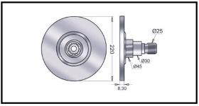 RECAMBIO FRENO INDUSTRIAL DF03535 - DISCOS DE FRENO LINDE