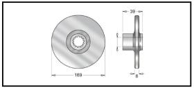 RECAMBIO FRENO INDUSTRIAL DF03549 - DISCOS DE FRENO OM E6