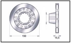 RECAMBIO FRENO INDUSTRIAL DF03556 - DISCOS DE FRENO JUNGHEINRICH