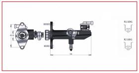 RECAMBIO FRENO INDUSTRIAL BF02530 - BOMBA DE FRENO TOYOTA 10X1 Ø 19,05