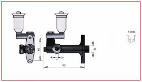 RECAMBIO FRENO INDUSTRIAL BF02563 - BOMBA DE FRENO TOYOTA 10/1 Ø15,87