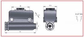 RECAMBIO FRENO INDUSTRIAL BF02594 - BOMBA DE FRENO CATERPILLAR 1/2 20H Ø25.7