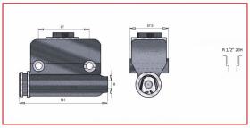 RECAMBIO FRENO INDUSTRIAL BF00645 - BOMBA DE FRENO HYSTER CLARK YALE 1/2 20H