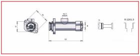 RECAMBIO FRENO INDUSTRIAL BF02626 - BOMBA DE FRENO Ø25.4 12X150