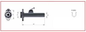 RECAMBIO FRENO INDUSTRIAL BF02658 - BOMBA DE FRENO LINDE 10X1 Ø 15,87