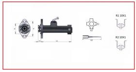 RECAMBIO FRENO INDUSTRIAL BF02690 - BOMBA DE FRENO TCM 10X1 Ø 19,05