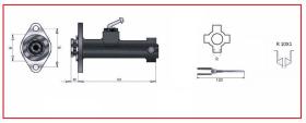 RECAMBIO FRENO INDUSTRIAL BF02709 - BOMBA DE FRENO YALE, HYSTER 10X1 Ø 19,05