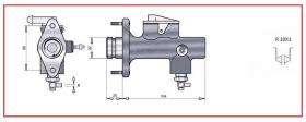 RECAMBIO FRENO INDUSTRIAL BF02713 - BOMBA DE FRENO TOYOTA  10X1 Ø 19,05