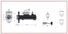 RECAMBIO FRENO INDUSTRIAL BF02724 - BOMBA DE FRENO 10X1 Ø 19,05