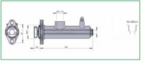 RECAMBIO FRENO INDUSTRIAL BF02807M - BOMBA DE FRENO LHM 14X1,5 Ø31,57