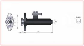 RECAMBIO FRENO INDUSTRIAL BF02839 - BOMBA DE FRENO DAEWO 10X1 Ø17,46