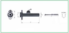 RECAMBIO FRENO INDUSTRIAL BF02841M - BOMBA DE FRENO LHM 10X1  Ø15,87 LINDE