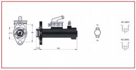 RECAMBIO FRENO INDUSTRIAL BF02879 - BOMBA DE FRENO TCM 10X1 Ø 19,05