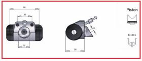 RECAMBIO FRENO INDUSTRIAL CF00099 - CILINDRO DE FRENO CLARK 10X1 Ø25,4