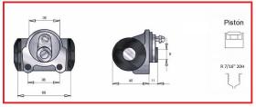 RECAMBIO FRENO INDUSTRIAL CF00183 - CILINDRO DE FRENO FENWIICK 7/16 20H Ø28,57