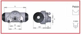 RECAMBIO FRENO INDUSTRIAL CF00207 - CILINDRO DE FRENO  CARRET NISSAN H01 7/8'