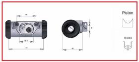 RECAMBIO FRENO INDUSTRIAL CF00213 - CILINDRO DE FRENO DERECHO TCM 10X1 Ø28,57