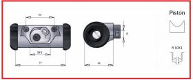 RECAMBIO FRENO INDUSTRIAL CF00214 - CILINDRO DE FRENO IZQUIERDO TCM 10X1 Ø28,57