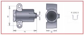 RECAMBIO FRENO INDUSTRIAL CF00430 - CILINDRO DE FRENO TRACTOR 12X1,5 Ø34,92