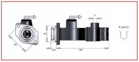 RECAMBIO FRENO INDUSTRIAL BF00607 - BOMBA DE FRENO  12X1.5 Ø 26.98 JENNY GTH 2506