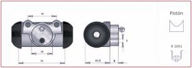 RECAMBIO FRENO INDUSTRIAL CF00614 - CILINDRO DE FRENO Ø28.57 10X100