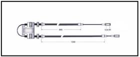 RECAMBIO FRENO INDUSTRIAL CA03599 - CABLE DE FRENO BALKANCAR