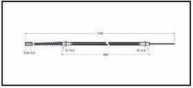 RECAMBIO FRENO INDUSTRIAL CA03615 - CABLE DE FRENO CESAB