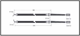 RECAMBIO FRENO INDUSTRIAL CA03616 - CABLE DE FRENO CESAB