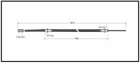 RECAMBIO FRENO INDUSTRIAL CA03617 - CABLE DE FRENO CESAB