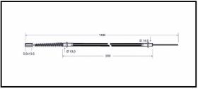 RECAMBIO FRENO INDUSTRIAL CA03618 - CABLE DE FRENO CESAB