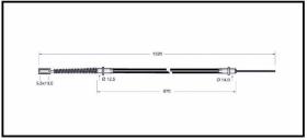 RECAMBIO FRENO INDUSTRIAL CA03621 - CABLE DE FRENO CESAB