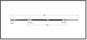 RECAMBIO FRENO INDUSTRIAL CA03623 - CABLE DE FRENO CESAB