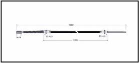 RECAMBIO FRENO INDUSTRIAL CA03625 - CABLE DE FRENO CESAB