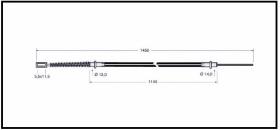 RECAMBIO FRENO INDUSTRIAL CA03626 - CABLE DE FRENO CESAB