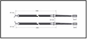 RECAMBIO FRENO INDUSTRIAL CA03628 - CABLE DE FRENO CESAB