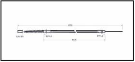 RECAMBIO FRENO INDUSTRIAL CA03630 - CABLE DE FRENO CESAB