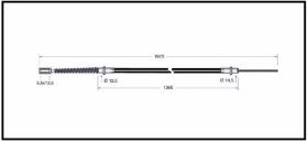 RECAMBIO FRENO INDUSTRIAL CA03631 - CABLE DE FRENO CESAB