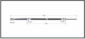 RECAMBIO FRENO INDUSTRIAL CA03632 - CABLE DE FRENO CESAB